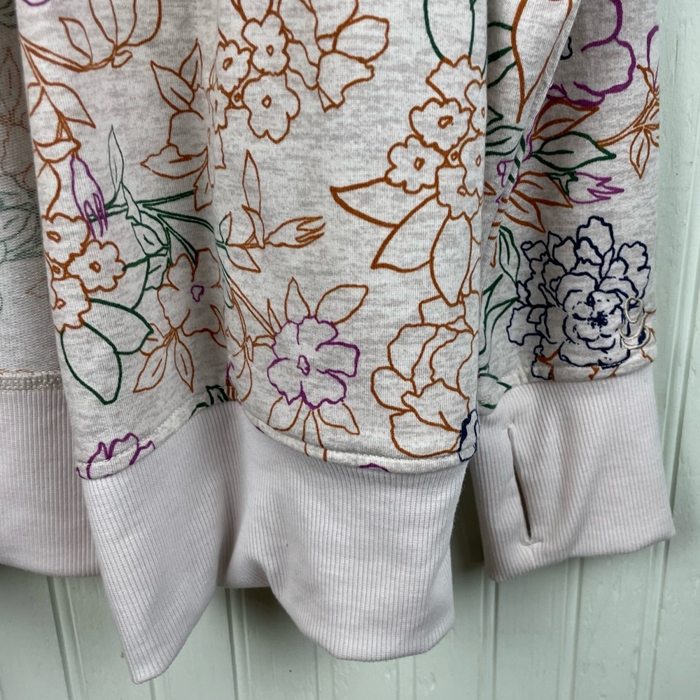 Cuddl Duds Lightweight Comfort Drape Front Cardigan Multicolor Floral Medium - Picture 7 of 13